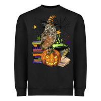 Black halloween owl Heavyweight Sweatshirt - BarkalooDesign