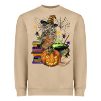 Mushroom halloween owl Heavyweight Sweatshirt - BarkalooDesign
