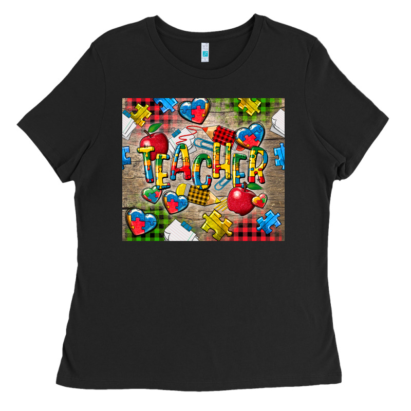 Teacher Autism Ladies Tee by CowGirlArtShop | Teevron