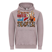 I Run On Coffee And Soccer Frappe Vintage Hoodie | Teevron