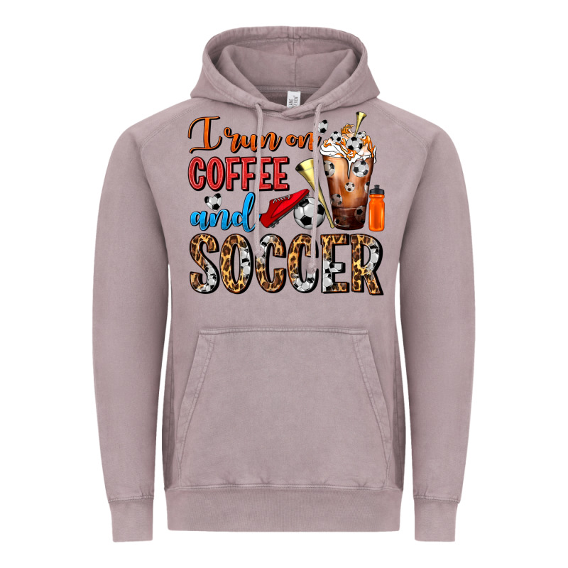 I Run On Coffee And Soccer Frappe Vintage Hoodie by FaDigitalArtStudio | Teevron