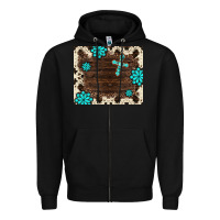 Black gemstone cross mousepad Zipper Hoodie - BarkalooDesign