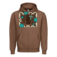 Chestnut gemstone cross mousepad Zipper Hoodie - BarkalooDesign