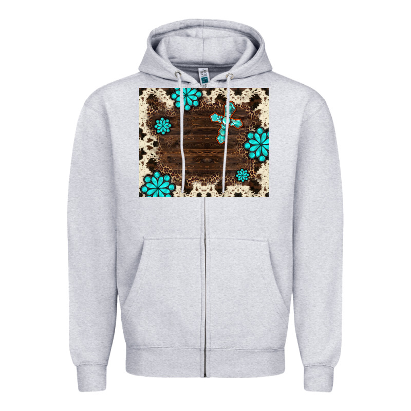 Gemstone Cross Mousepad Zipper Hoodie by BarkalooDesign | Teevron