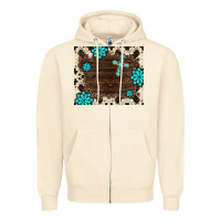 Sandshell gemstone cross mousepad Zipper Hoodie - BarkalooDesign