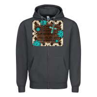 Smoke gemstone cross mousepad Zipper Hoodie - BarkalooDesign
