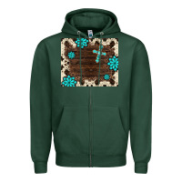 Sports Green gemstone cross mousepad Zipper Hoodie - BarkalooDesign