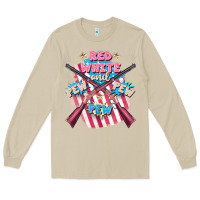 Mushroom Red white and pew pew pew Long Sleeve Tee - FaDigitalArtStudio