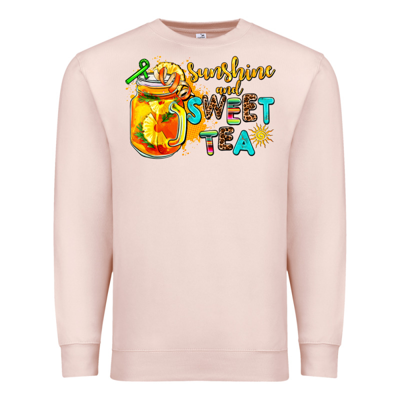 Sunshine And Sweet Tea Premium Sweatshirt by AdoDesignShop | Teevron