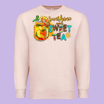 Sunshine And Sweet Tea Premium Sweatshirt Designed By Adodesignshop