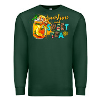 Sports Green sunshine and sweet tea Premium Sweatshirt - AdoDesignShop