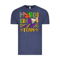Vintage Denim mardi gras drinking team with glasses olivia Vintage Tee - OliviaCreatesArt