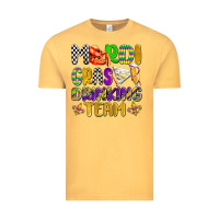 Vintage Mustard mardi gras drinking team with glasses olivia Vintage Tee - OliviaCreatesArt