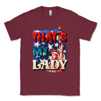 Burgundy thats my lady 4th of july Classic Tee - CowGirlArtShop