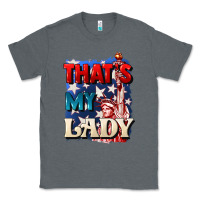Charcoal Heather thats my lady 4th of july Classic Tee - CowGirlArtShop