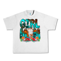 Lunar Rock Girl Mom Cow Flowers Urban Heavy Tee - CowCowDesign