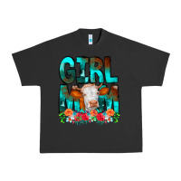 Pigment Black Girl Mom Cow Flowers Urban Heavy Tee - CowCowDesign
