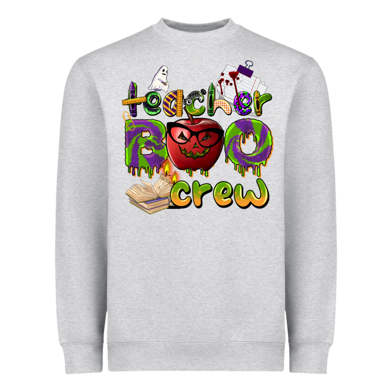 Teacher Boo Crew Heavyweight Sweatshirt by BarkalooDesign | Teevron