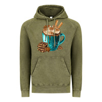 Vintage Olive Chocolate And Coffee Vintage Hoodie - FaDigitalArtStudio