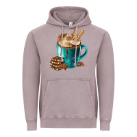 Vintage Zinc Chocolate And Coffee Vintage Hoodie - FaDigitalArtStudio