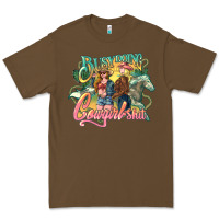 Cacao Busy doing Cowgirl shit Premium Tee - HowdyJamesFarm