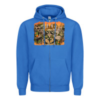 True Royal camouflage bunny background Zipper Hoodie - BarkalooDesign