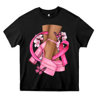 Black breast cancer diva Heavy Core Tee - NancyCooperArtShop