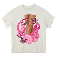 Cream breast cancer diva Heavy Core Tee - NancyCooperArtShop