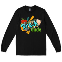 Black pre k dude Long Sleeve Tee - RanaPortraitStore