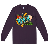 Plum pre k dude Long Sleeve Tee - RanaPortraitStore