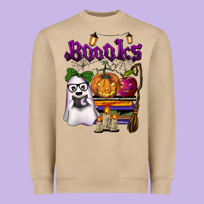 Boooks Heavyweight Sweatshirt Designed By Barkaloodesign