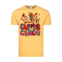 Vintage Mustard cupids candy olivia Vintage Tee - OliviaCreatesArt