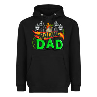 Racing Dad With Racing  Equipment Heavyweight Hoodie | Teevron