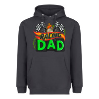 Smoke racing dad with racing  equipment Heavyweight Hoodie - AdoDesignShop