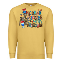 Antique Gold dead inside but its freedom Premium Sweatshirt - AdoDesignShop