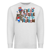 Oatmeal Heather dead inside but its freedom Premium Sweatshirt - AdoDesignShop