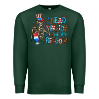 Sports Green dead inside but its freedom Premium Sweatshirt - AdoDesignShop