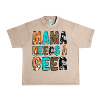 French Oak Mama Needs a Beer Urban Heavy Tee - CowCowDesign