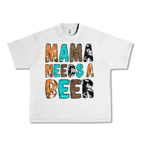 Lunar Rock Mama Needs a Beer Urban Heavy Tee - CowCowDesign