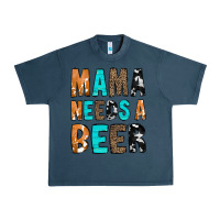 Midnight Navy Mama Needs a Beer Urban Heavy Tee - CowCowDesign