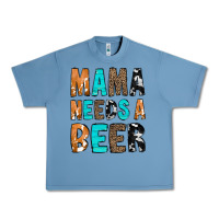 Pebble Blue Mama Needs a Beer Urban Heavy Tee - CowCowDesign