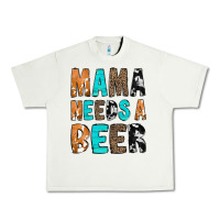Pistachio Mama Needs a Beer Urban Heavy Tee - CowCowDesign