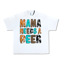 White Mama Needs a Beer Urban Heavy Tee - CowCowDesign
