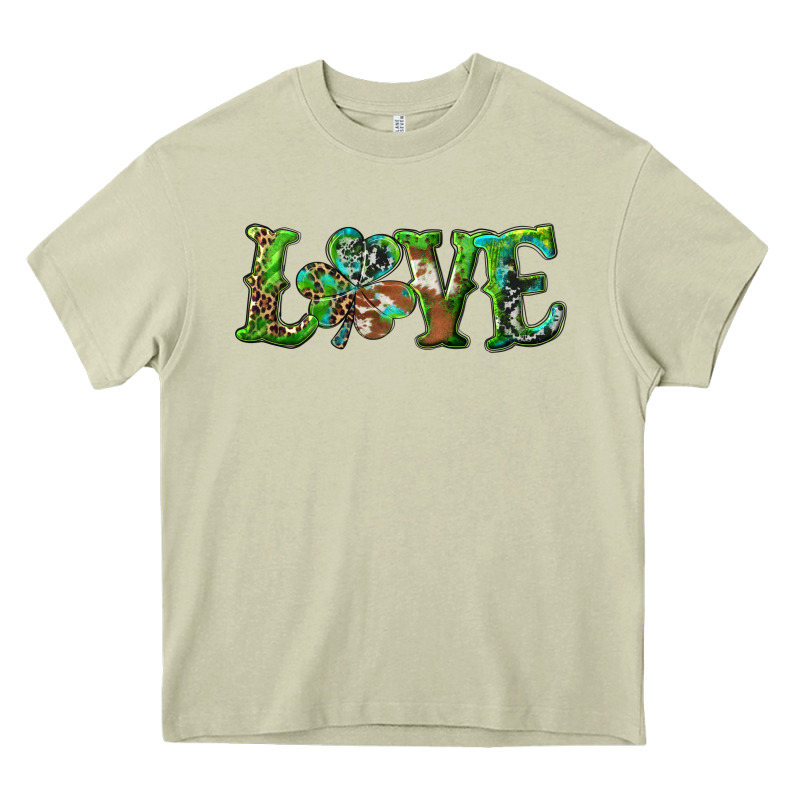 Love With Shamrock Heavy Core Tee by RanaPortraitStore | Teevron