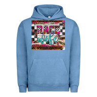 Pigment Pebble Blue race wife Urban Hoodie - JahusDesignShop