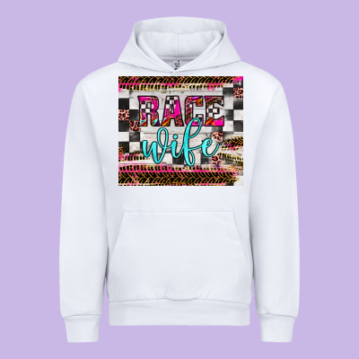 Race Wife Urban Hoodie Designed By Jahusdesignshop