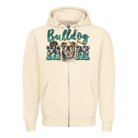 Sandshell bulldog mom Zipper Hoodie - BarkalooDesign