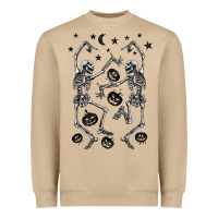 Mushroom halloween dancing skeletons Heavyweight Sweatshirt - BarkalooDesign