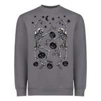 Storm halloween dancing skeletons Heavyweight Sweatshirt - BarkalooDesign