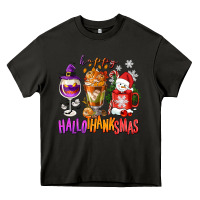 Asphalt Happy Hallothanksmas wine glass and coffee Heavy Core Tee - NancyCooperArtShop